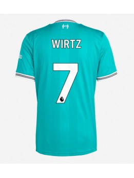 Liverpool Florian Wirtz #7 Rezervni Dres 2025-26 Kratak Rukavima Liverpool Florian Wirtz #7 Rezervni Dres 2025-26 Kratak Rukavima